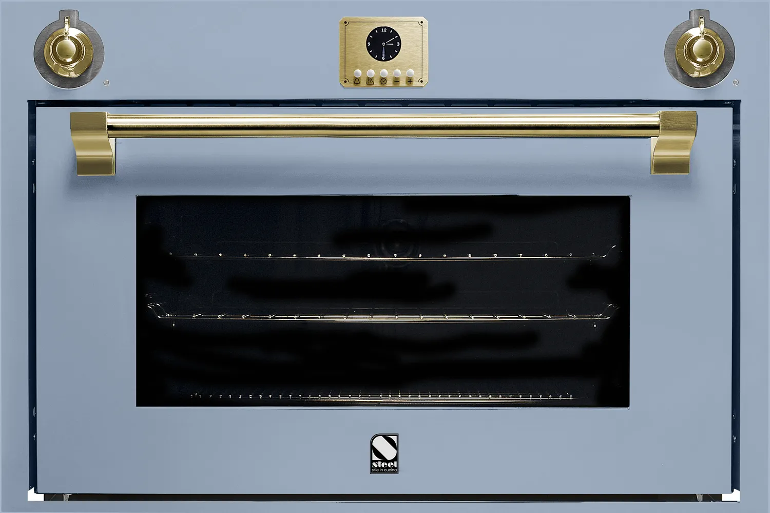 Steel תנור בנוי 90X60 ס''מ בגימור תכלת סדרת ASCOT תוצרת Steel דגם AF-E9 — תמונה 3